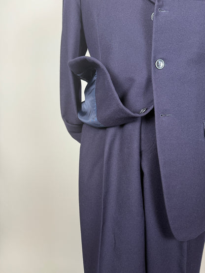 Completo anni ‘60 flanella blu - tg. 46