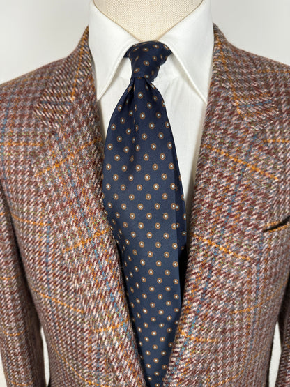 Cravatta Marinella micro fantasia rosette