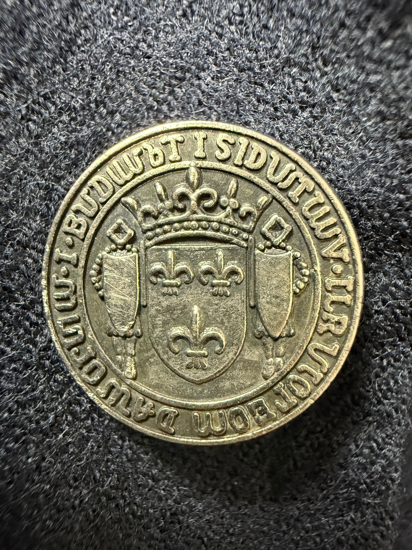 Blazer anni ‘70/‘80 flanella blu Marzotto - tg. 56/58