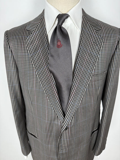 Giacca sartoriale in flanella pettinata check - tg. 50/52