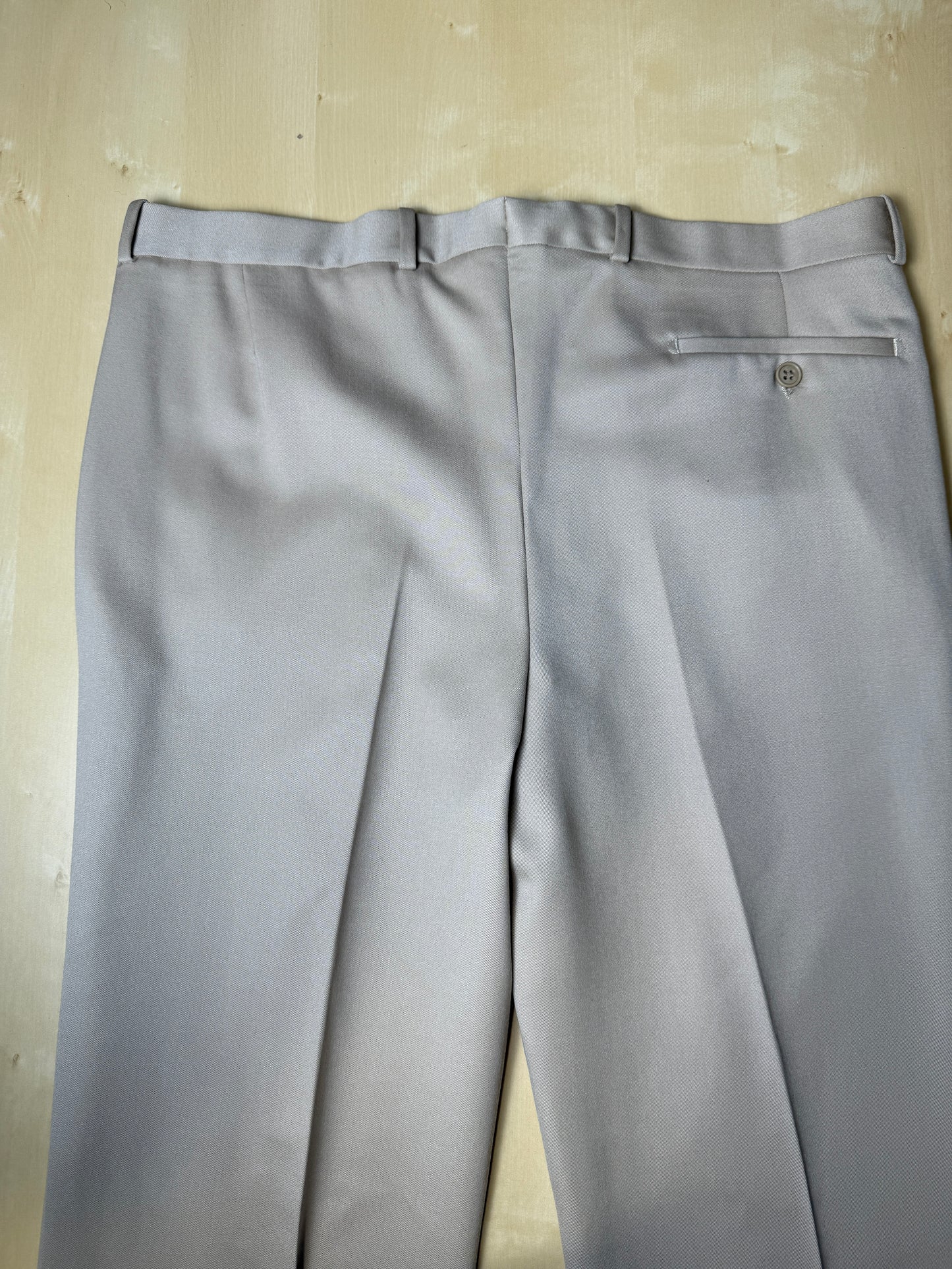 Pantaloni anni ‘80 twill pettinato beige (NOS) - tg. 52/54