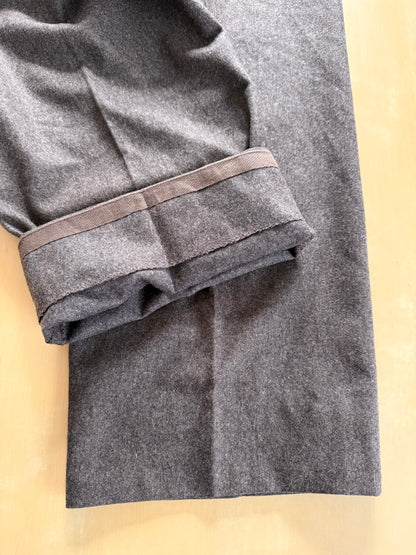 Pantaloni in flanella marrone anni ‘80 - tg. 52