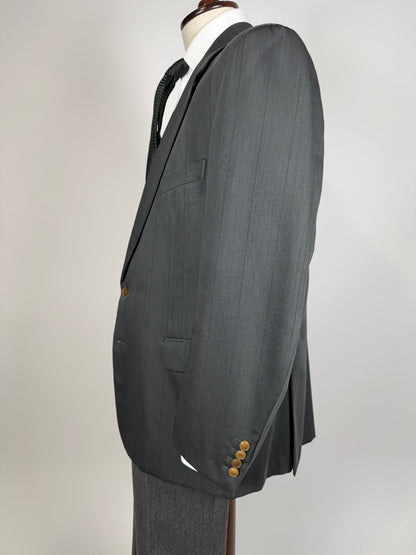 Giacca Yves Saint Laurent anni ‘80 verde petrolio - tg. 52/54
