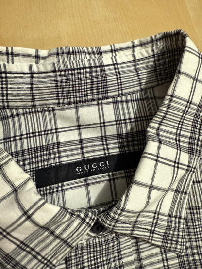 Camicia Gucci quadri glen check - S/M, collo 39