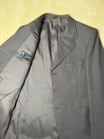 Giacca anni ‘60 marrone in lana occhio di pernice - tg. 50