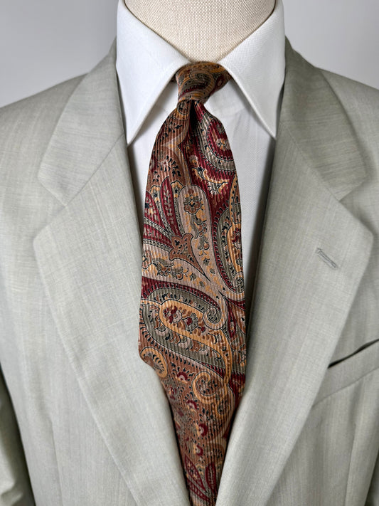 Cravatta Armani vintage paisley cannettata