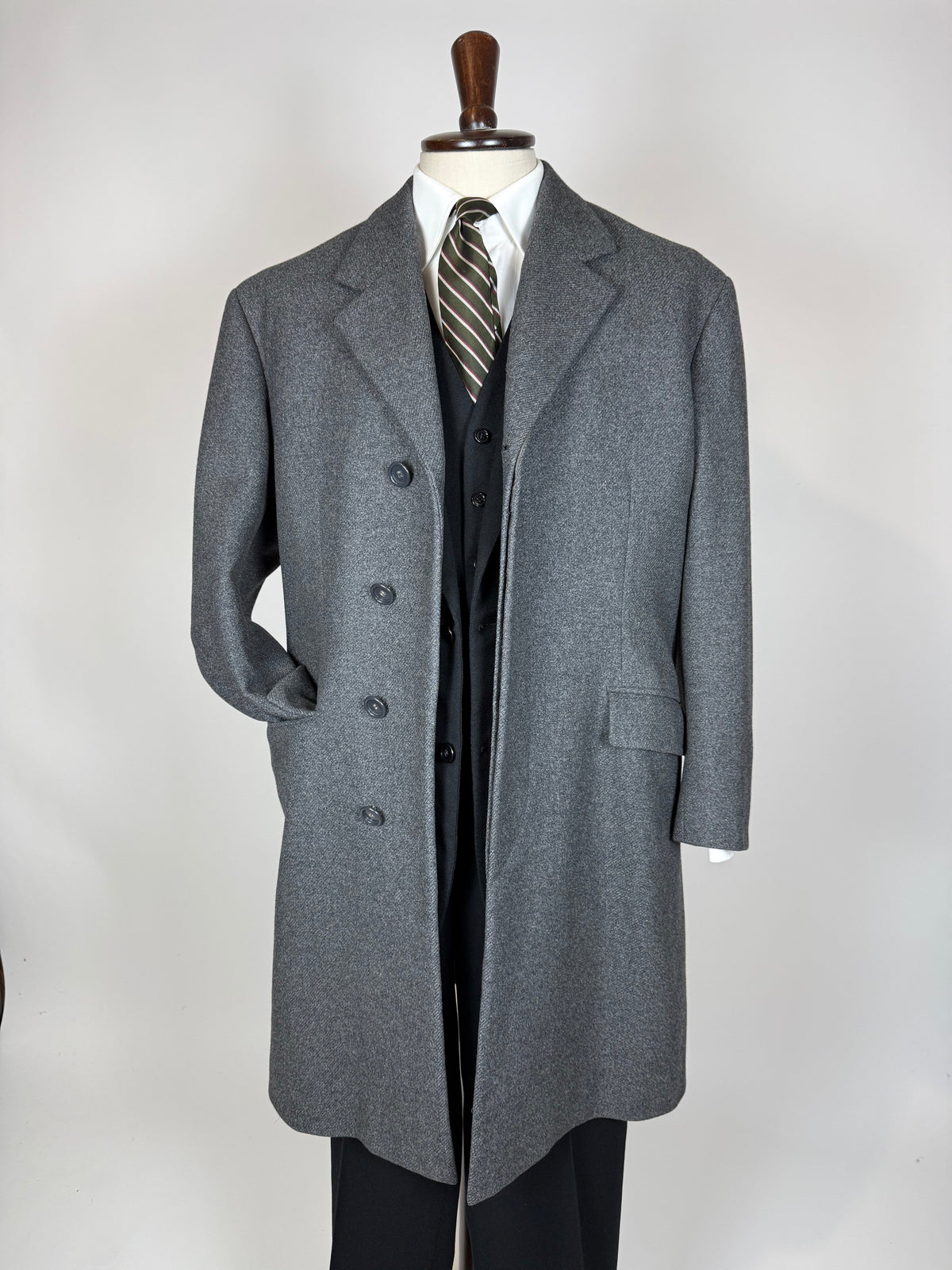 Cappotto sartoriale grigio anni '60 - tg. 46-48
