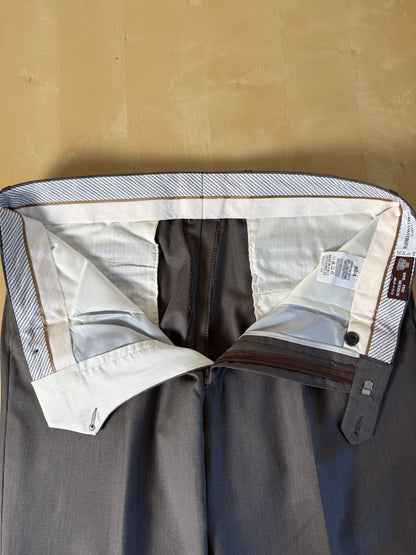 Pantaloni fresco lana cachi-marrone anni '90 (NOS) - tg. 50/52