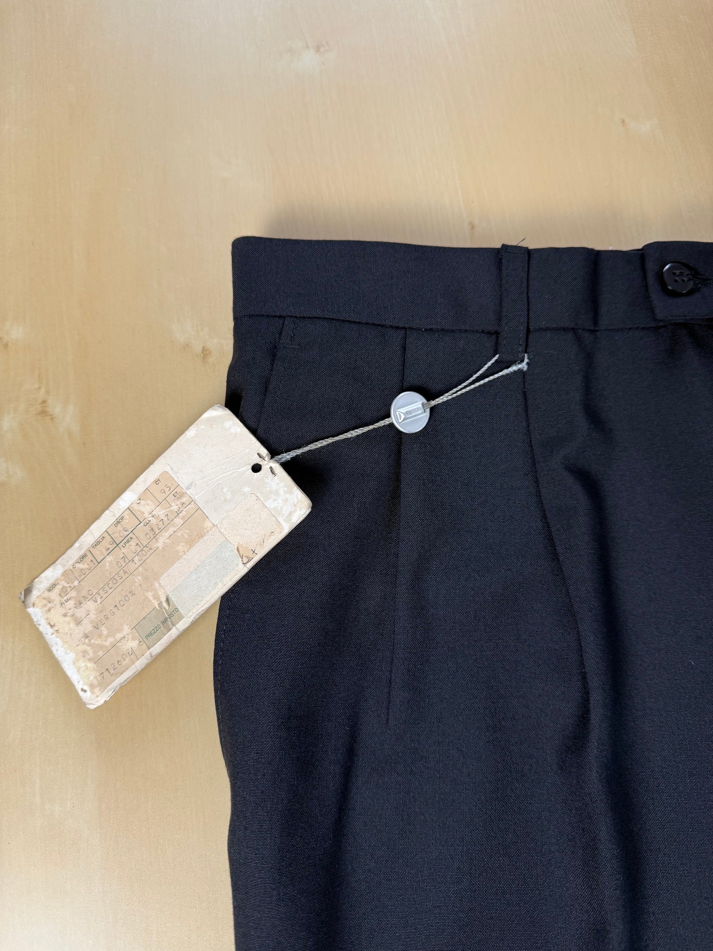 Pantaloni fresco lana blu notte anni ‘80/‘90 (NOS) - tg. 54