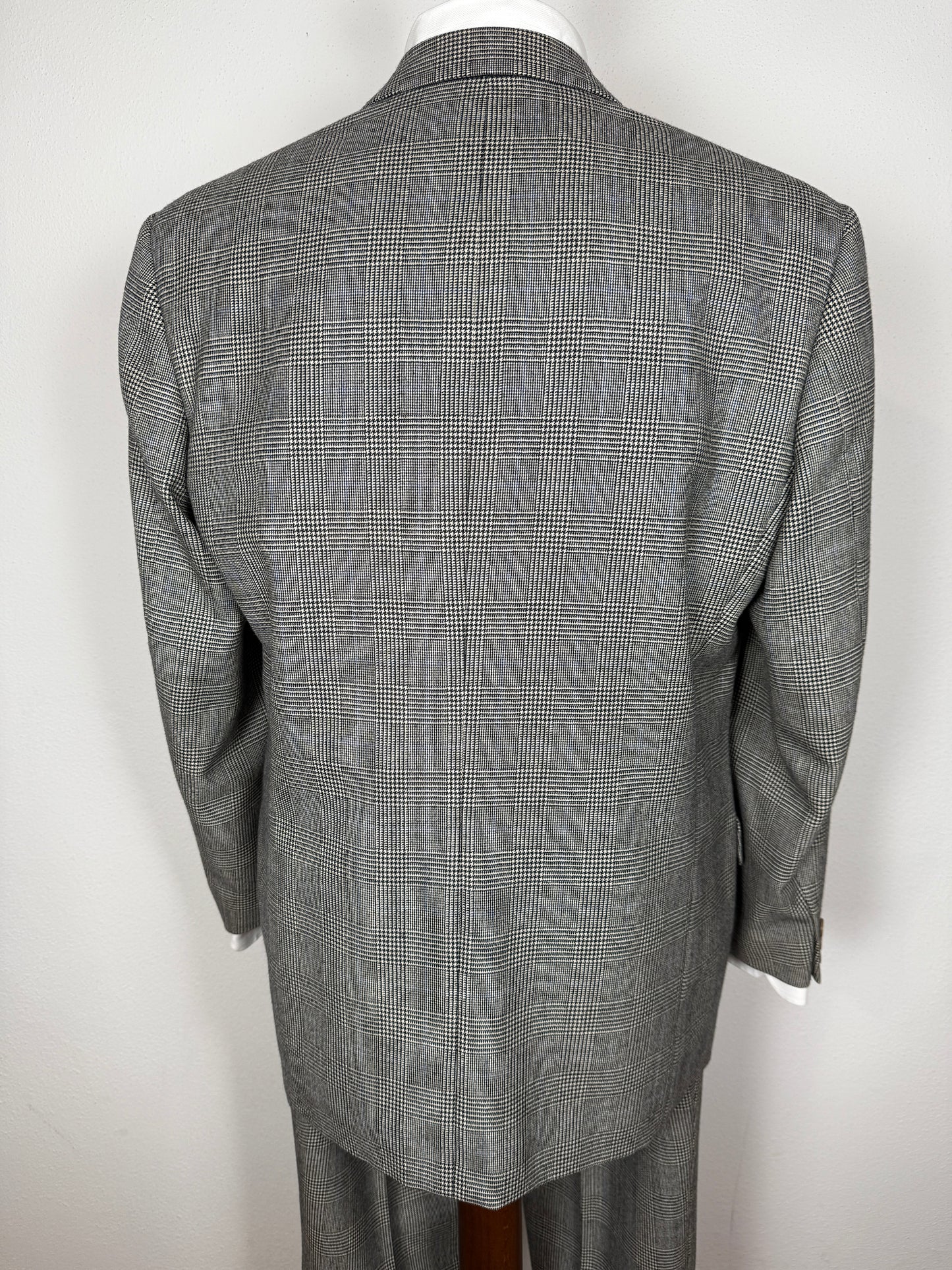 Completo anni ‘80 in flanella principe di Galles - tg. 50