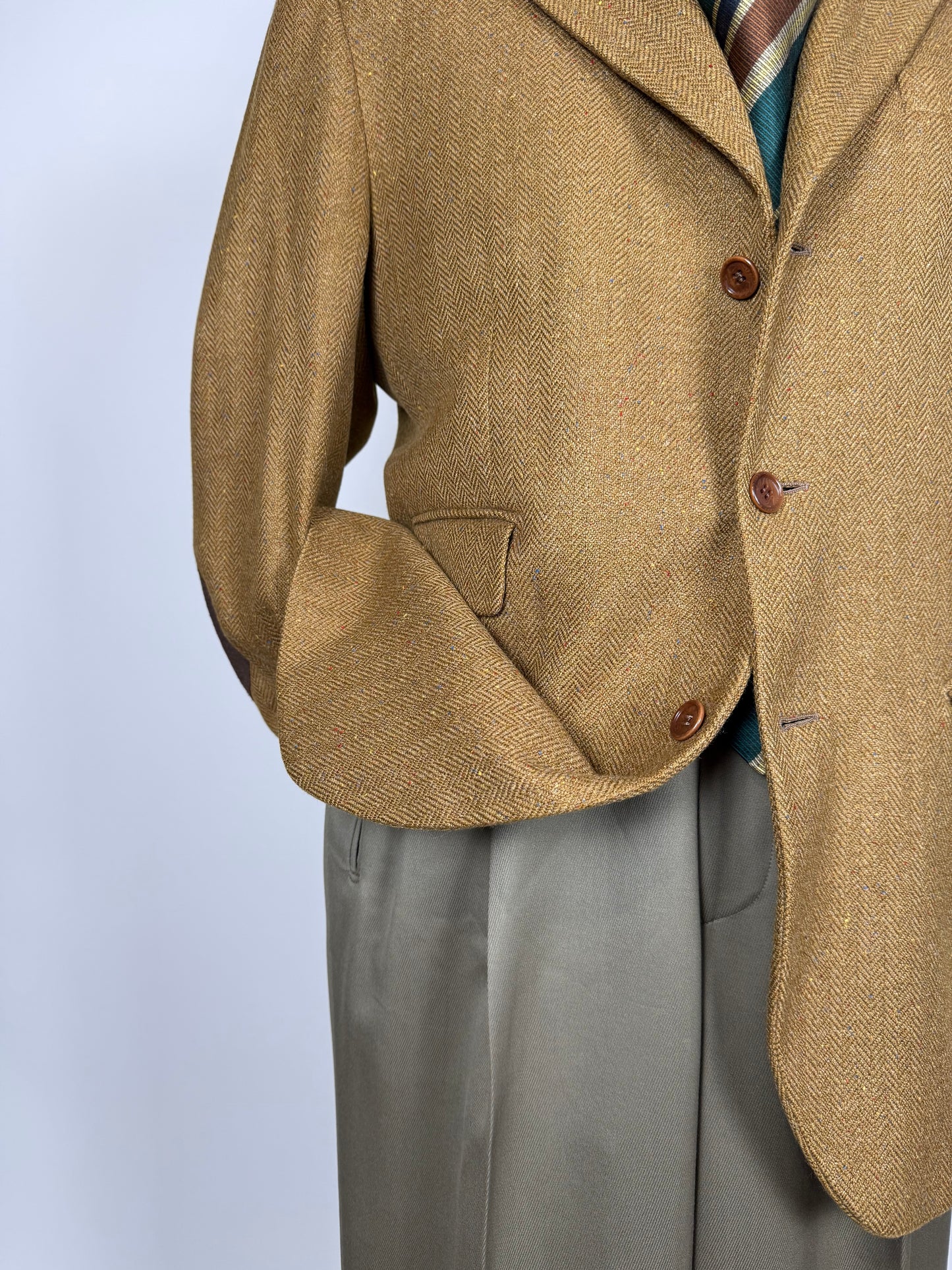 Giacca anni '90 100% cashmere donegal tess. Loro Piana - tg. 50/52