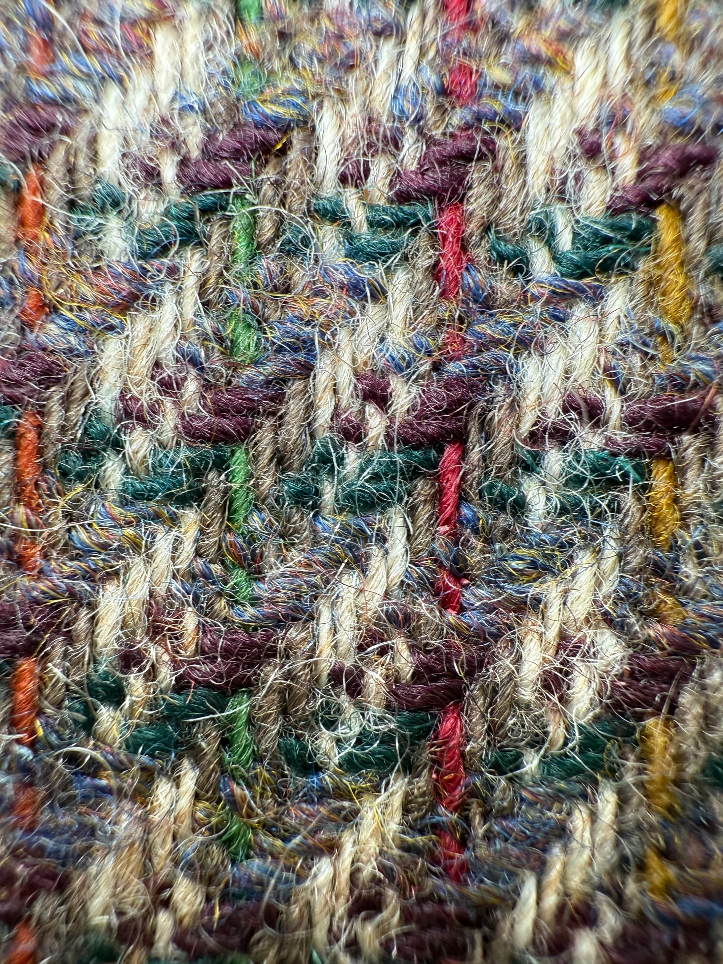 Giacca anni ‘70 in tweed multicolore - tg. 48/50