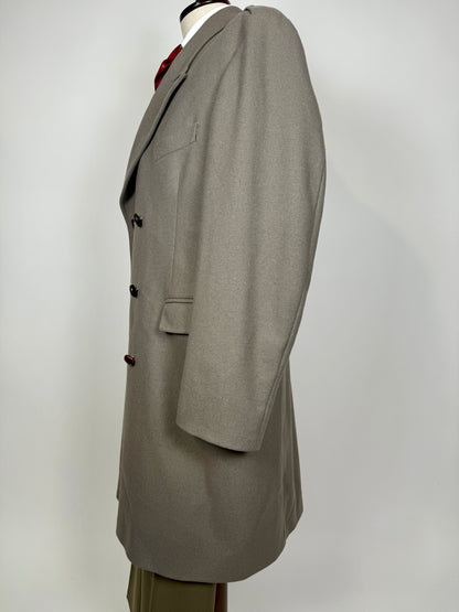 Cappotto De Paz doppiopetto grigio/cachi - tg. 56-58
