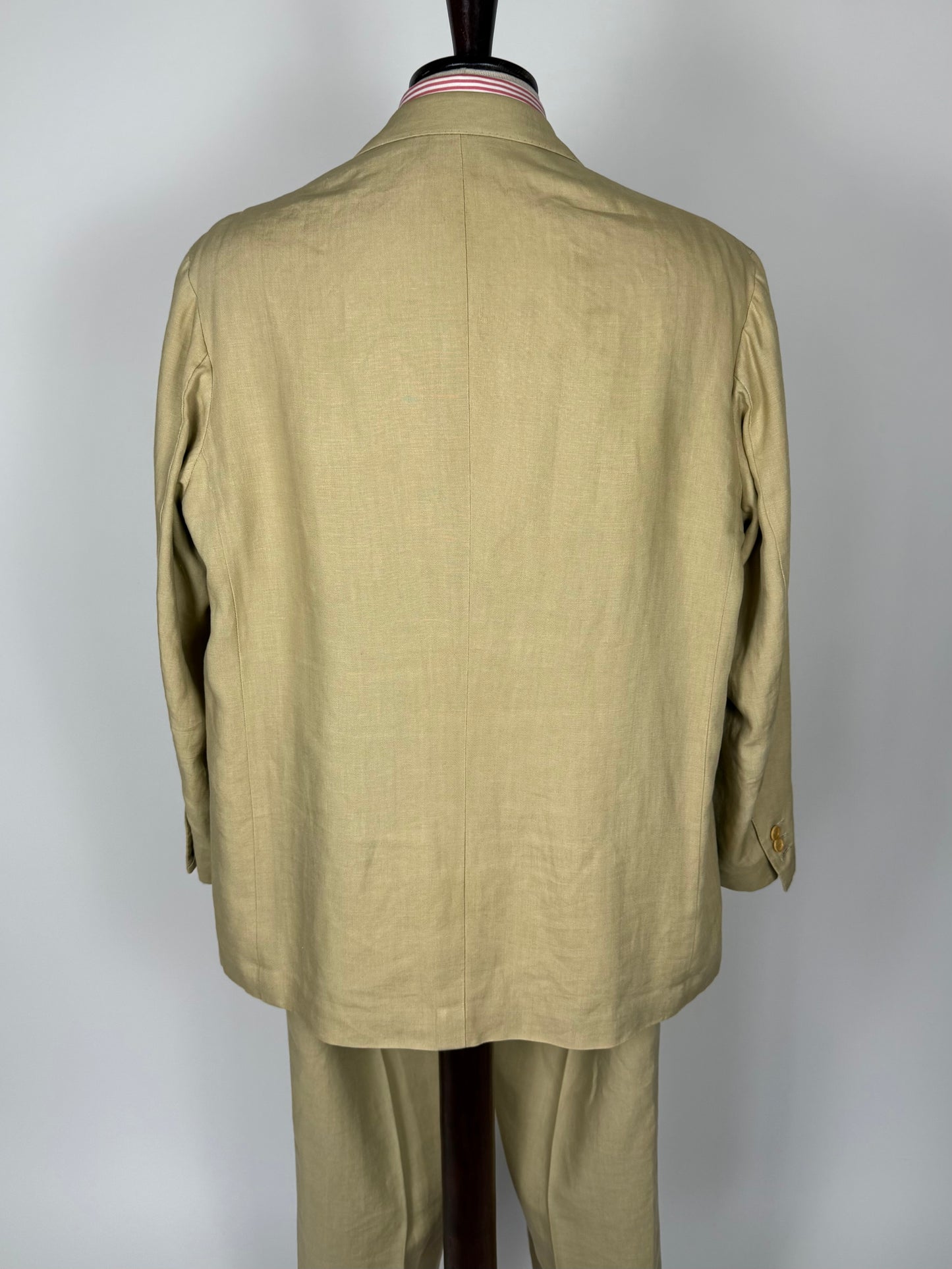 Completo sartoriale A. Graneri lino beige - tg. 60/62