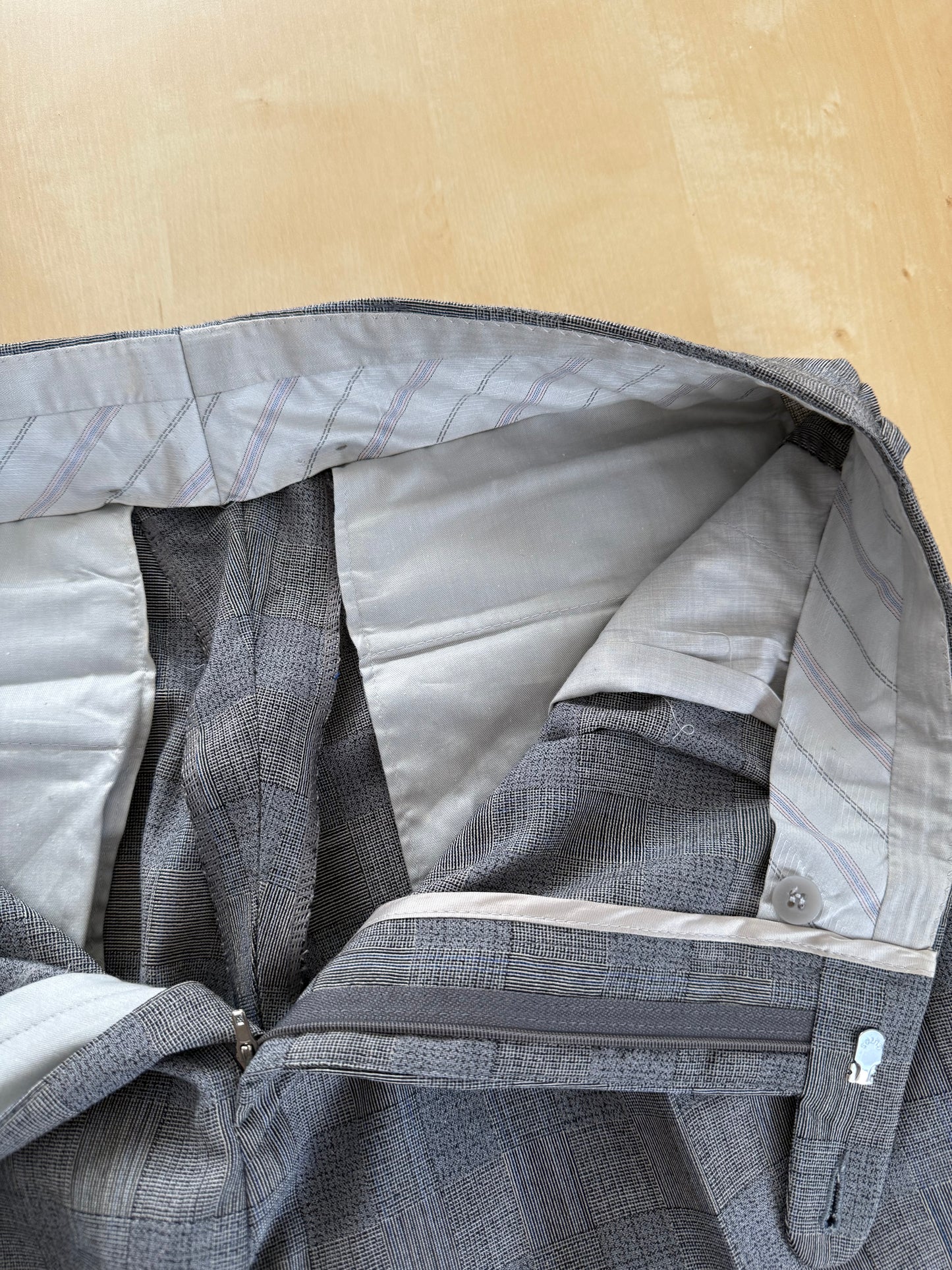 Pantaloni fresco lana principe di Galles anni '80 (NOS) - tg. 48
