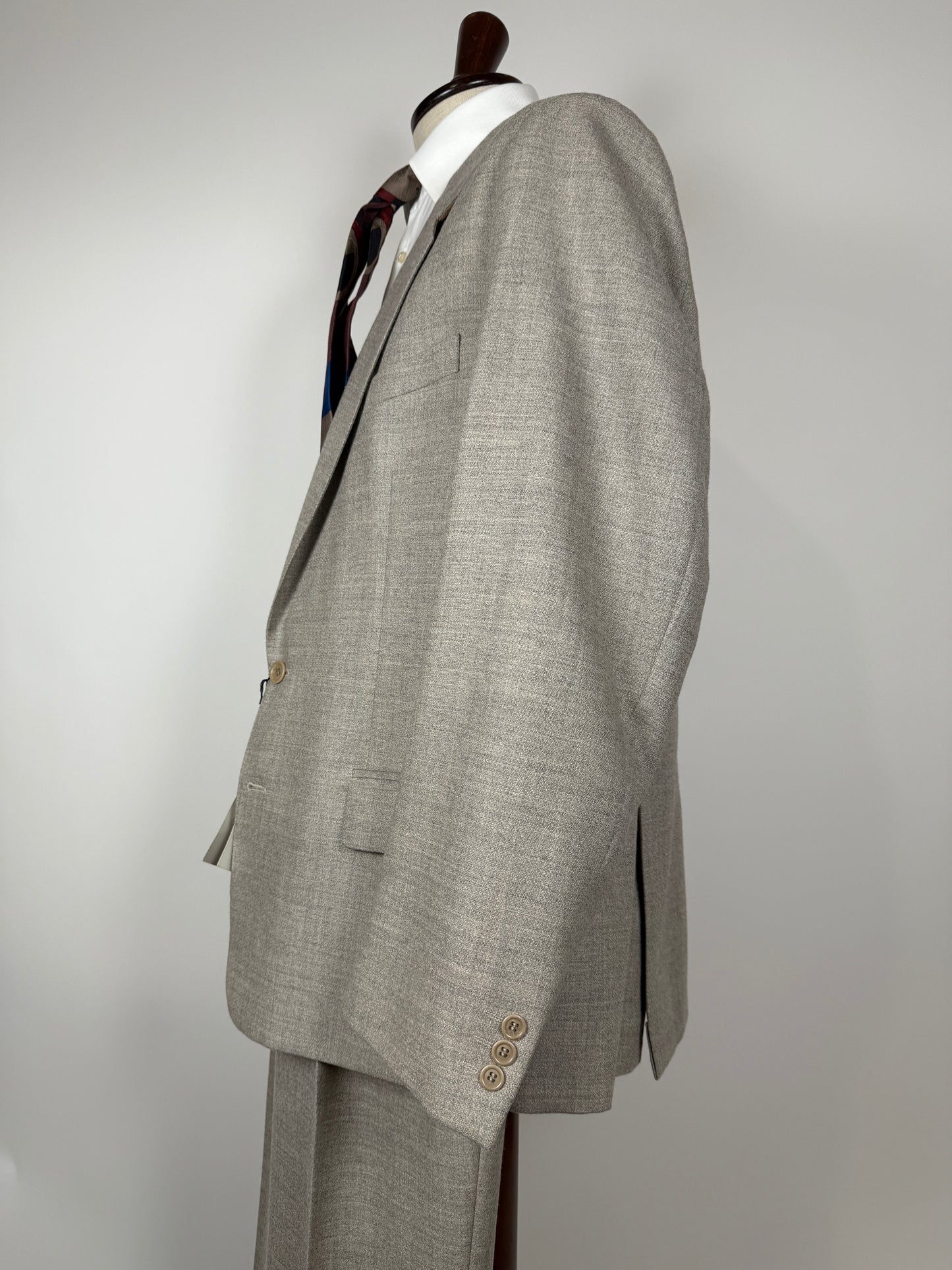 Completo anni ‘80 lana color avorio (NOS) - tg. 52/54