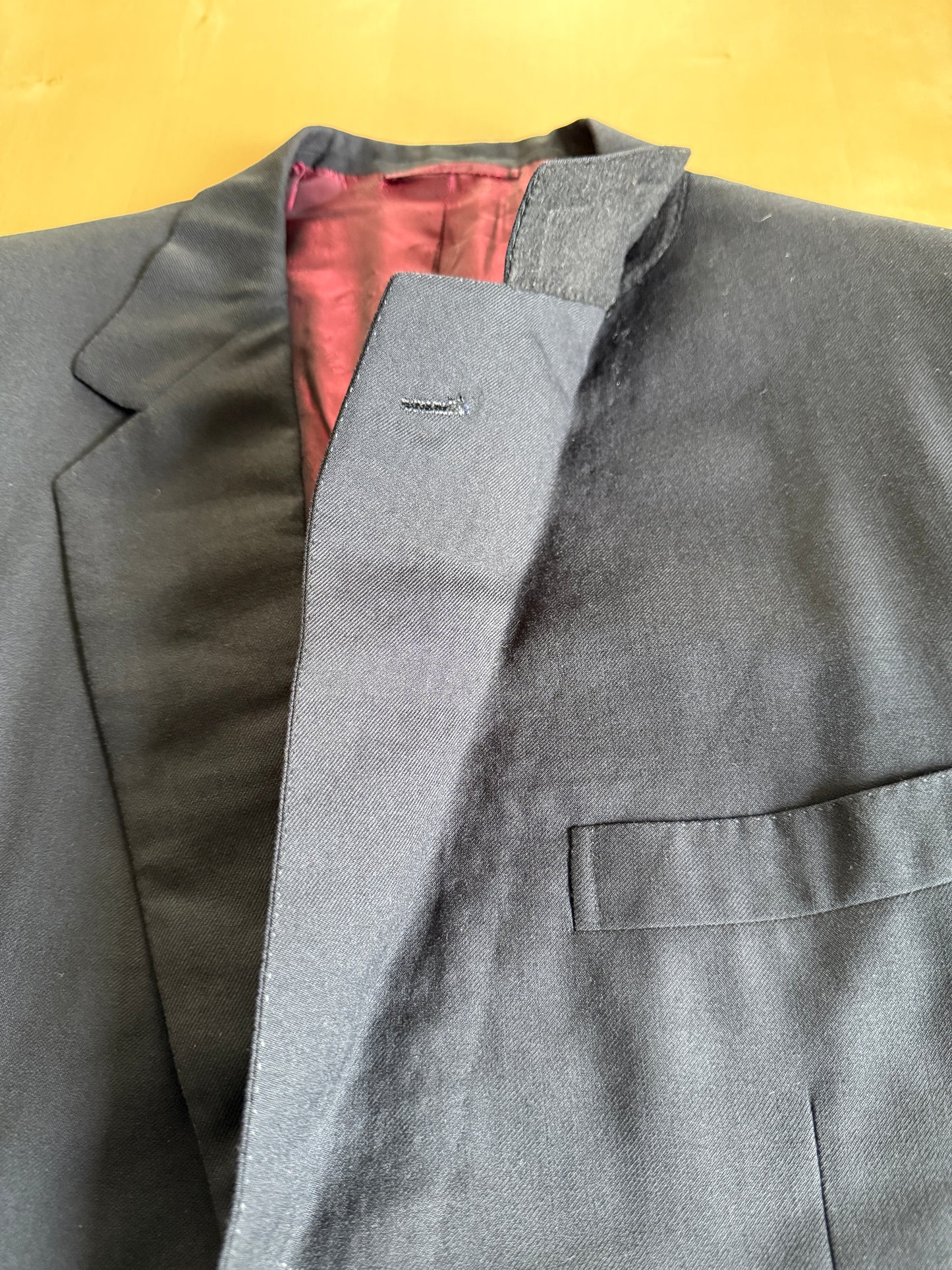 Giacca/blazer Brioni anni ‘80 in twill blu - tg. 48/50