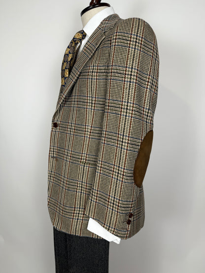 Giacca sartoriale in puro cashmere scozzese principe di Galles - tg. 46