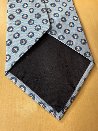 Cravatta Etro azzurra medaglioni