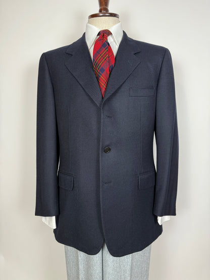 Giacca Burberrys anni ‘90 in flanella blu navy - tg. 50/52