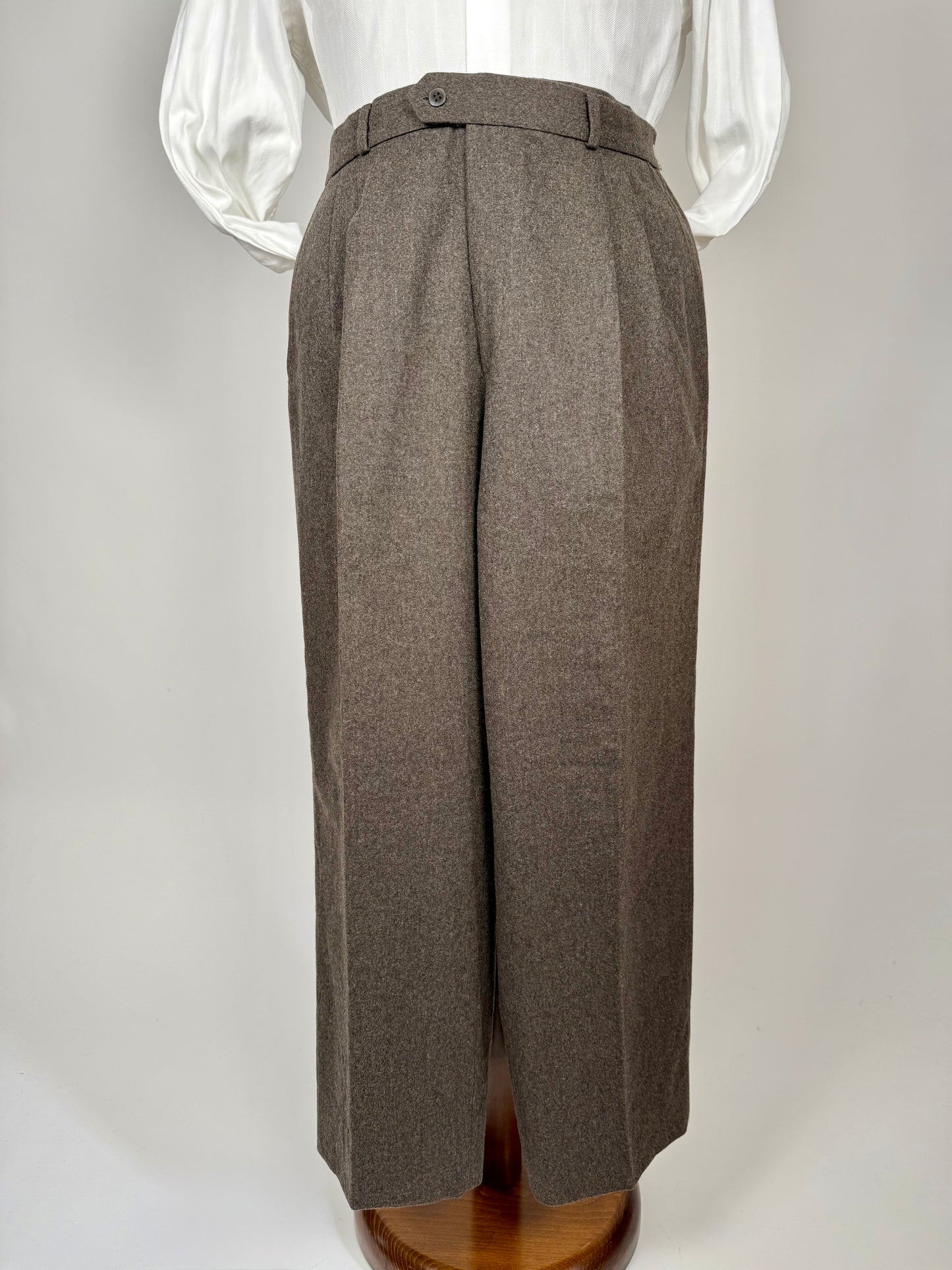 Pantaloni in flanella marrone anni ‘80 - tg. 52
