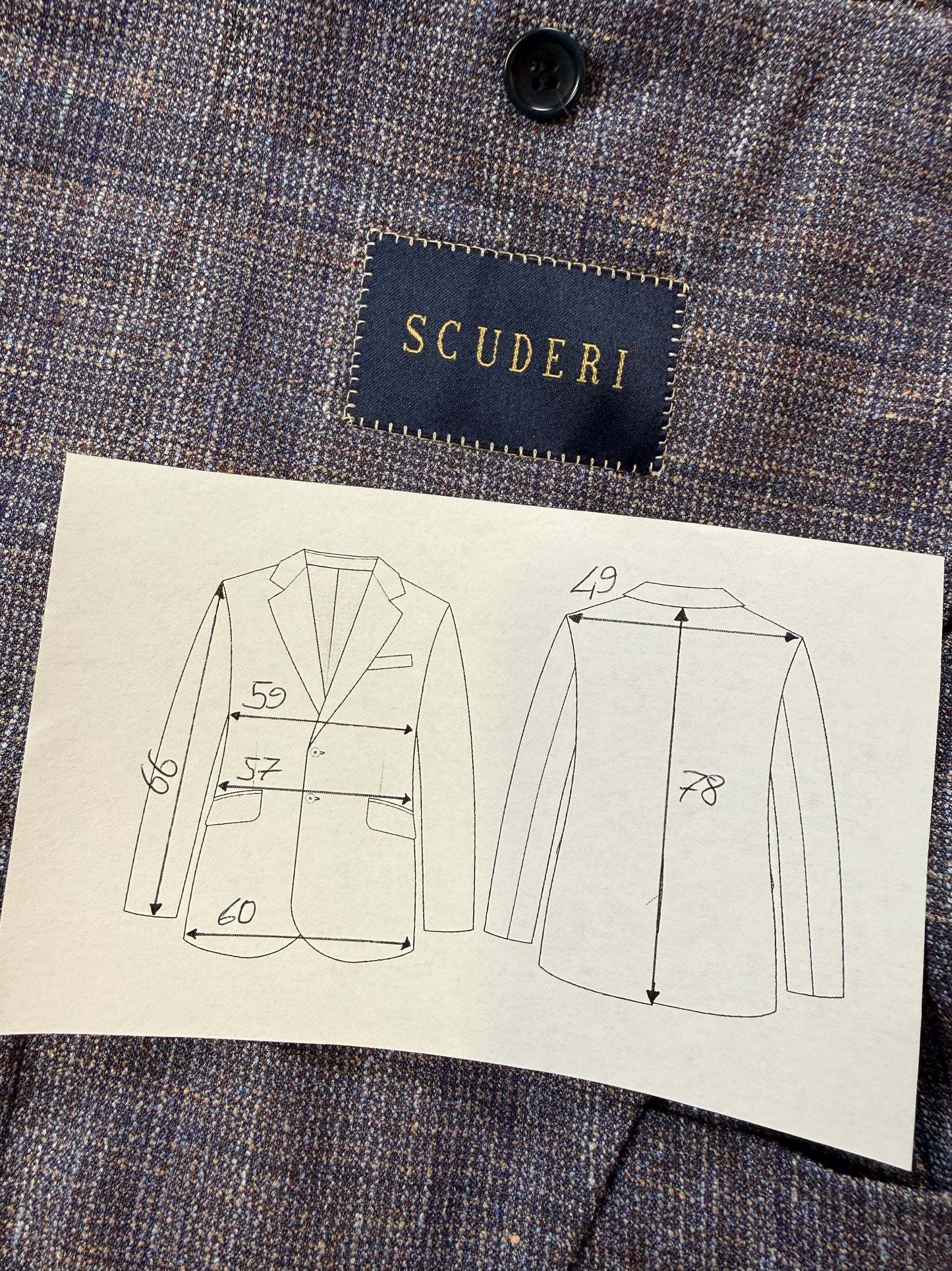 Giacca estiva in hopsack lana seta lino e cotone lilla - tg. 54