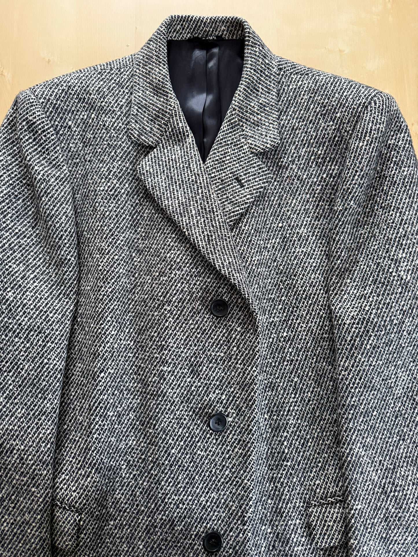 Cappotto anni ‘70 in tweed sale e pepe - tg. 56-60