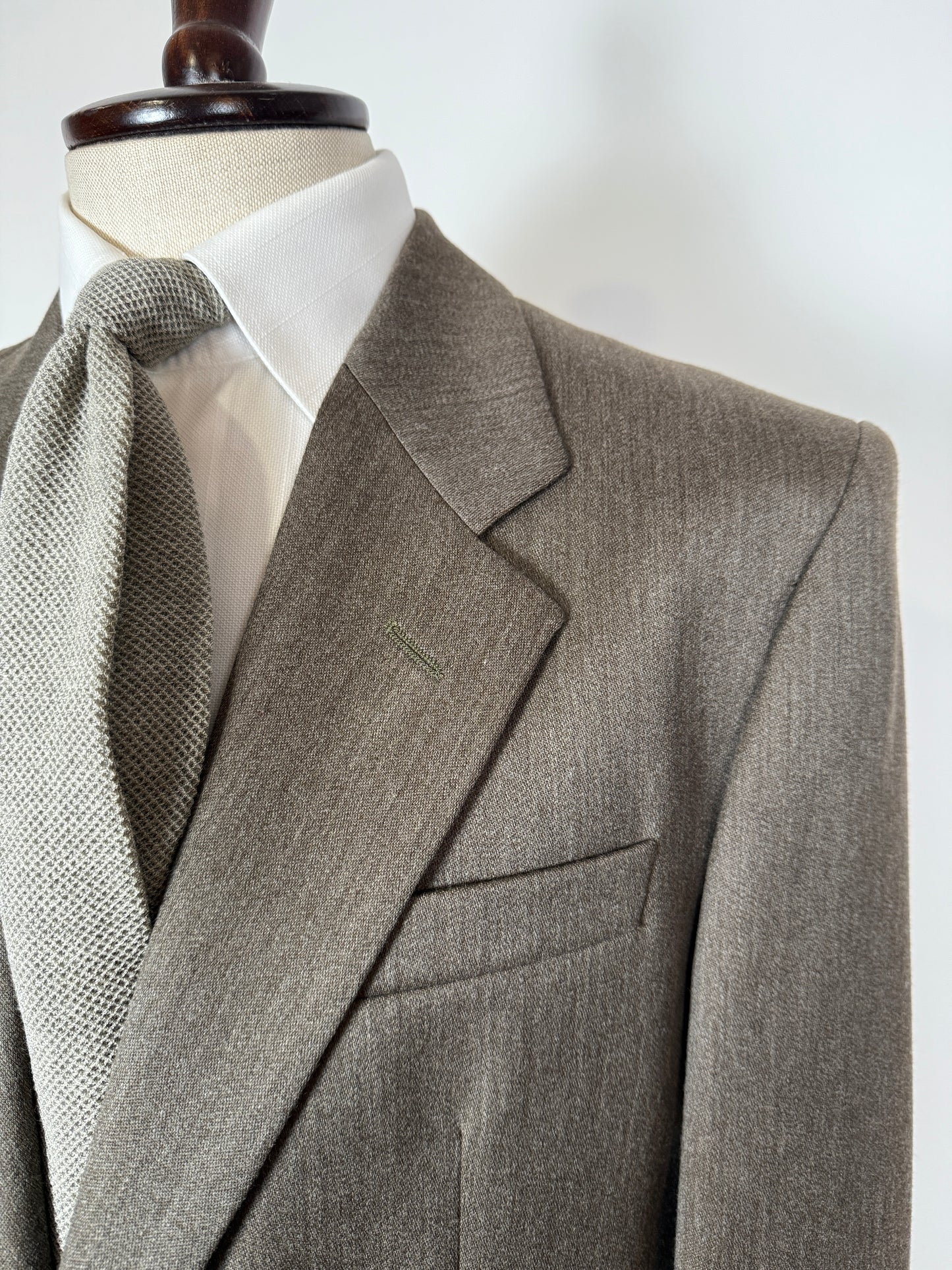 Completo anni ‘80 in covert verde cachi (NOS) - tg. 52