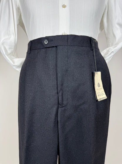 Pantaloni in flanella antracite anni '90 (NOS) - tg. 54