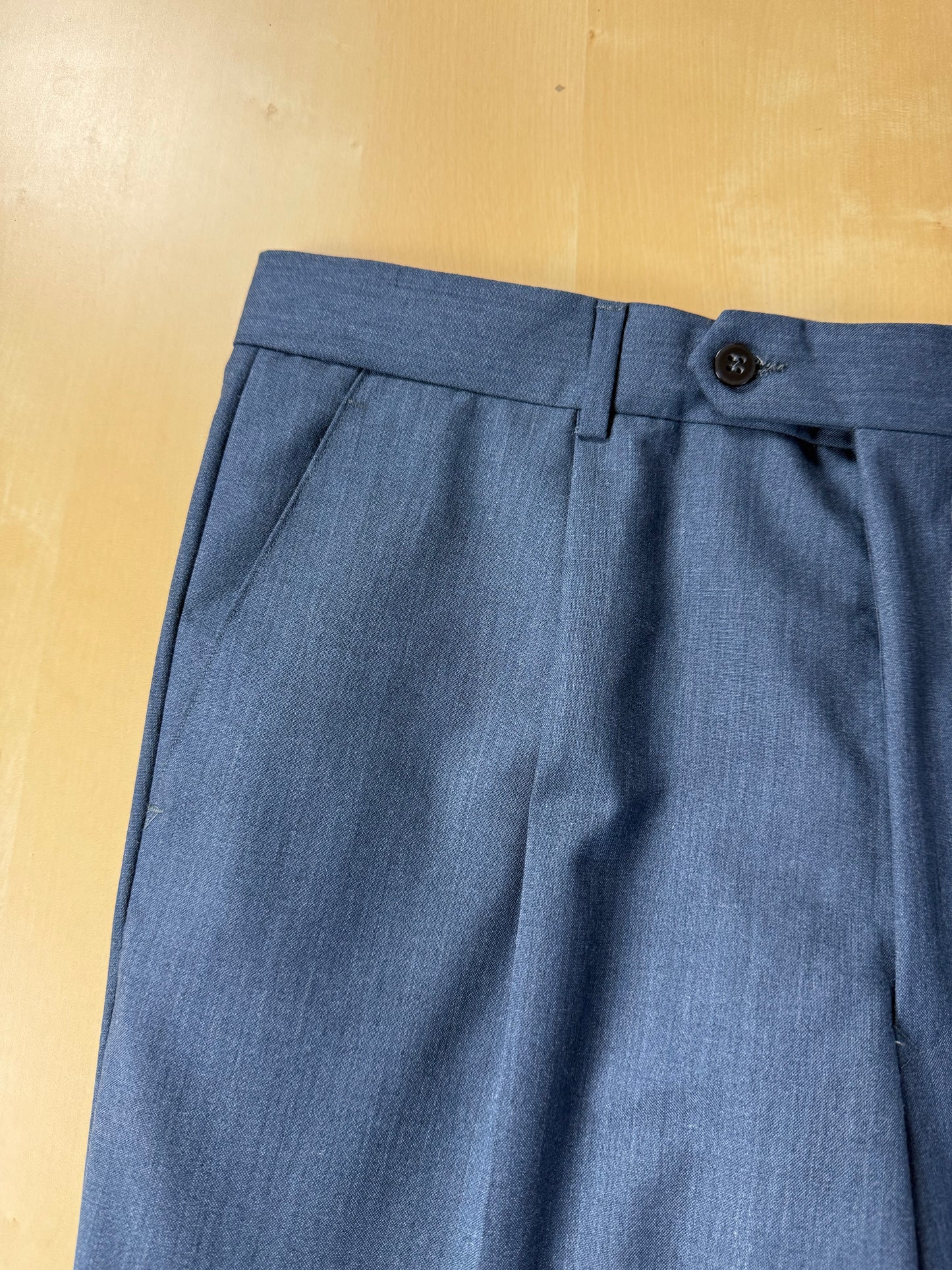 Completo fresco lana blu anni '80 (NOS) - tg. 50