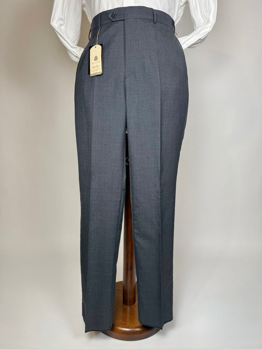 Pantaloni fresco lana grigio antracite anni '90 (NOS) - tg. 50