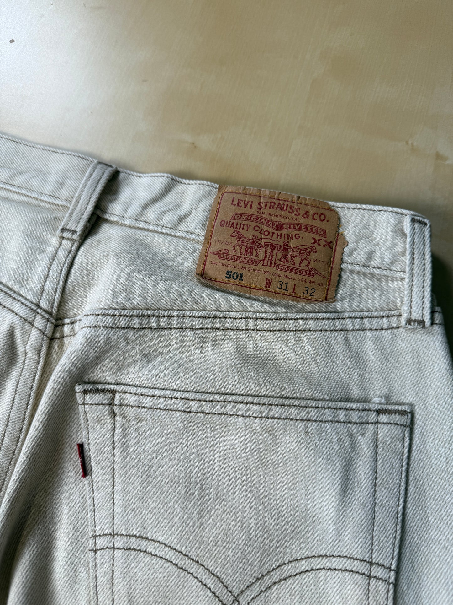 Levi’s 501 USA anni ‘90 lavaggio ecru - W31