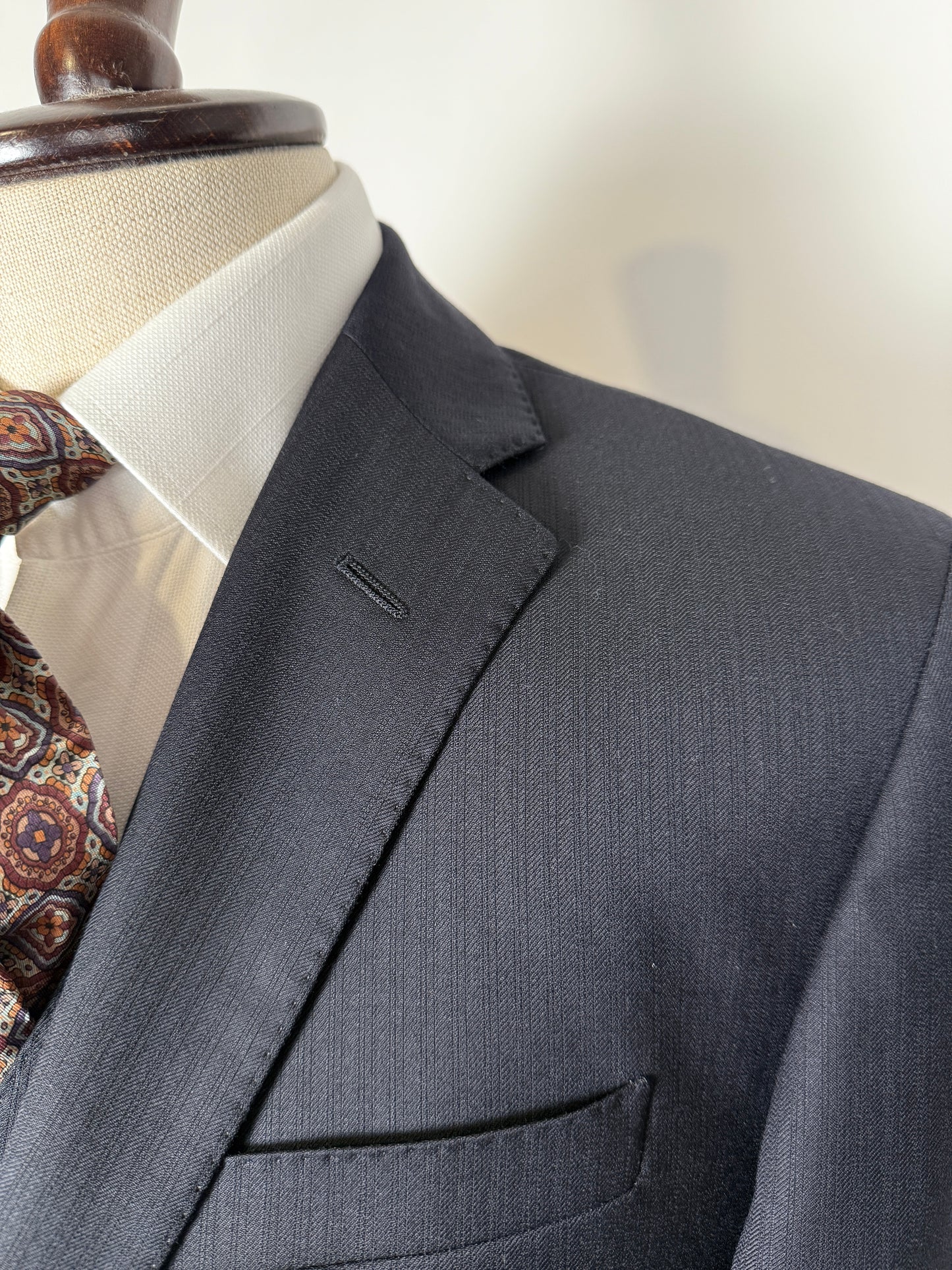 Giacca + panciotto Corneliani lana pettinata blu - tg. 50