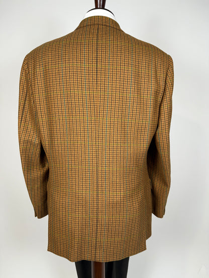 Giacca anni ‘80 pied-de-poule senape - tg. 54