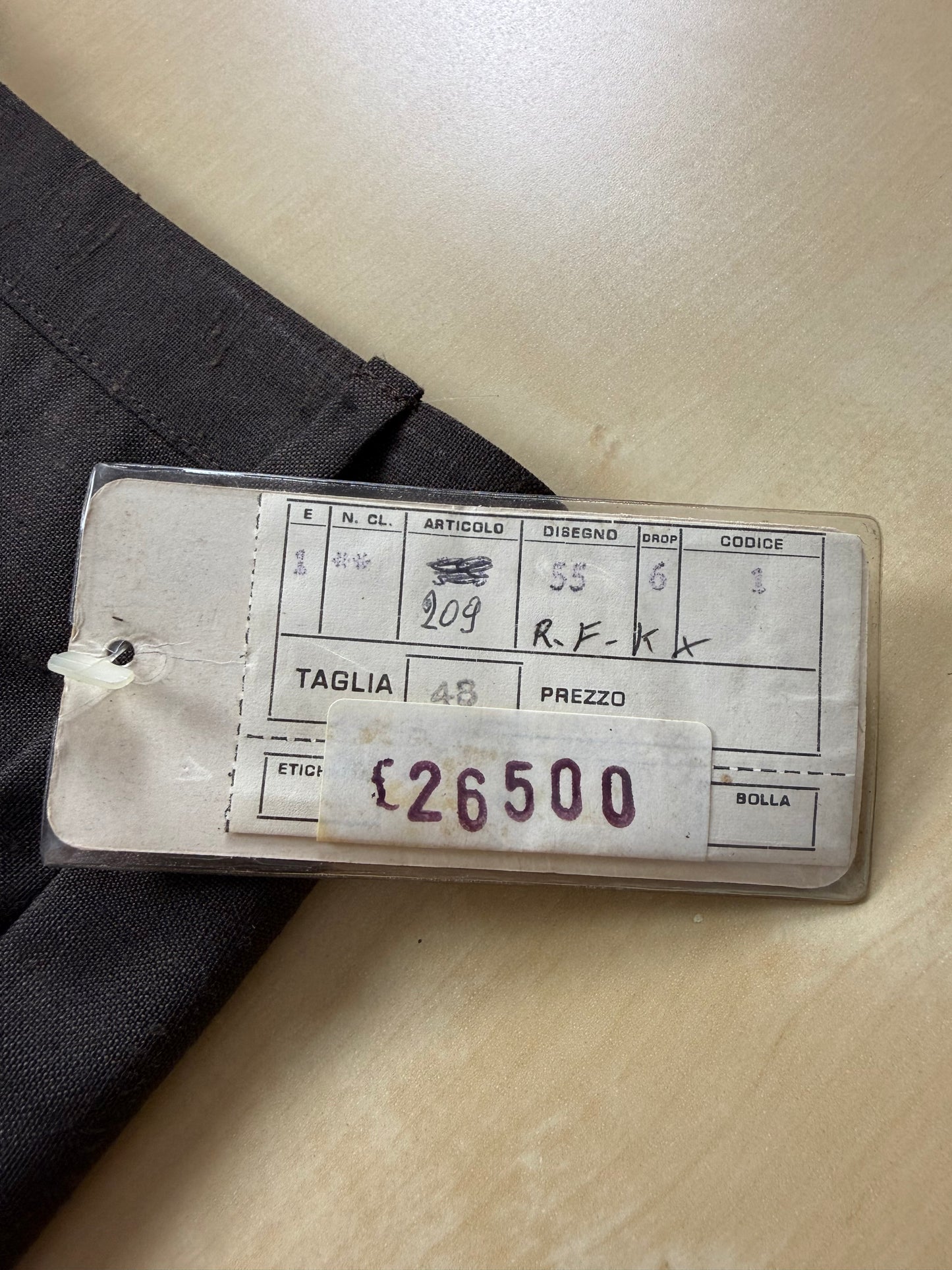 Pantaloni misto lino anni '70 (NOS) - tg.  44/46