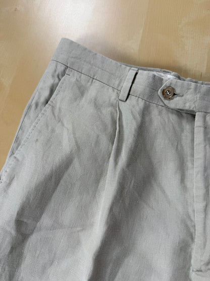 Pantaloni in lino beige sabbia - tg. 50