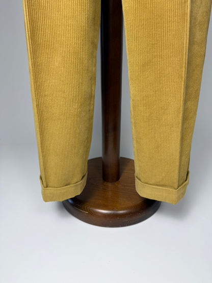 Pantaloni De Paz velluto a coste senape - tg. 50