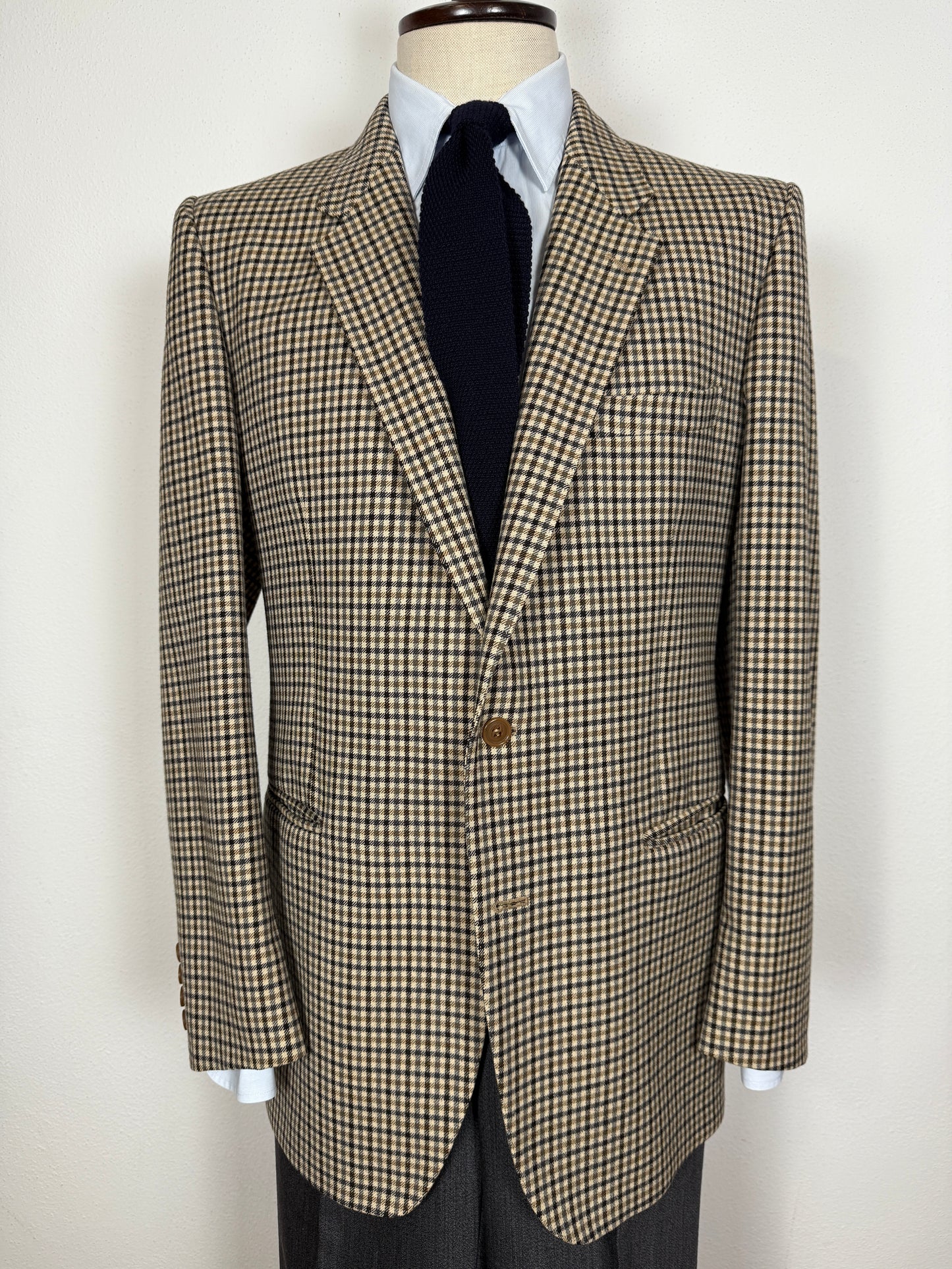 Giacca anni ‘70/‘80 a quadri - tg. 50/52