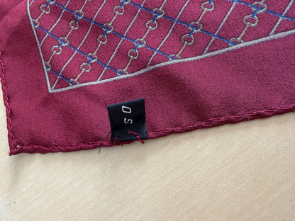 Pochette vintage bordeaux con morsetti