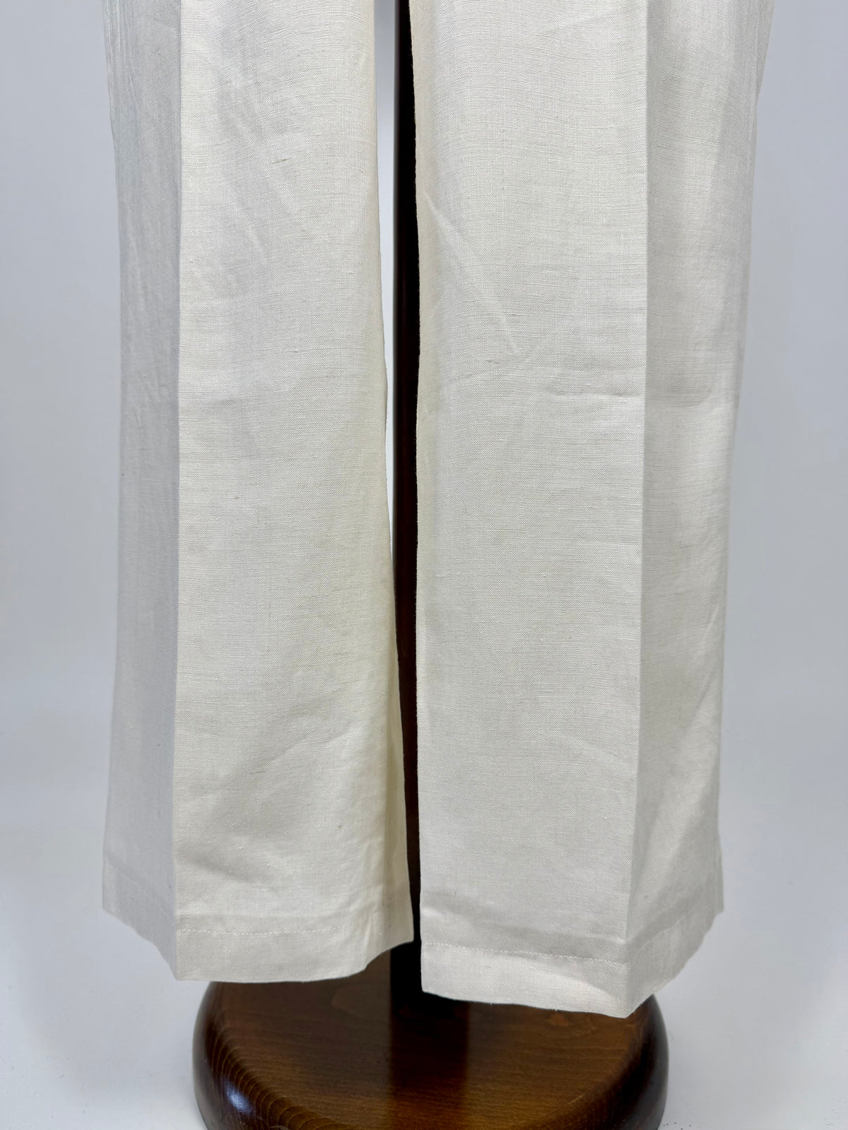 Pantaloni in lino bianco anni '70/'80 - tg. 48/50