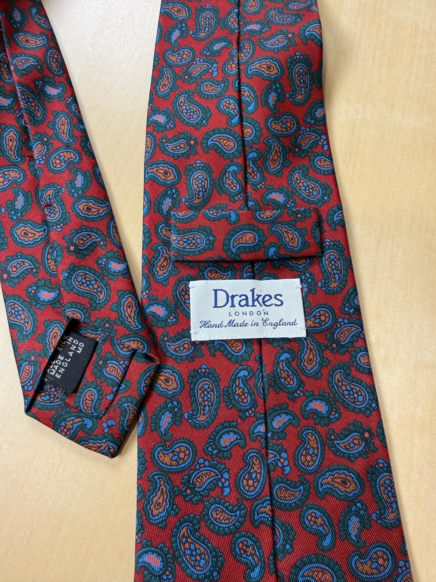 Cravatta inglese Drake’s paisley