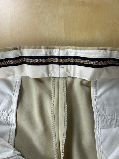 Pantaloni fresco lana bianco avorio anni '80 (NOS) - tg. 50