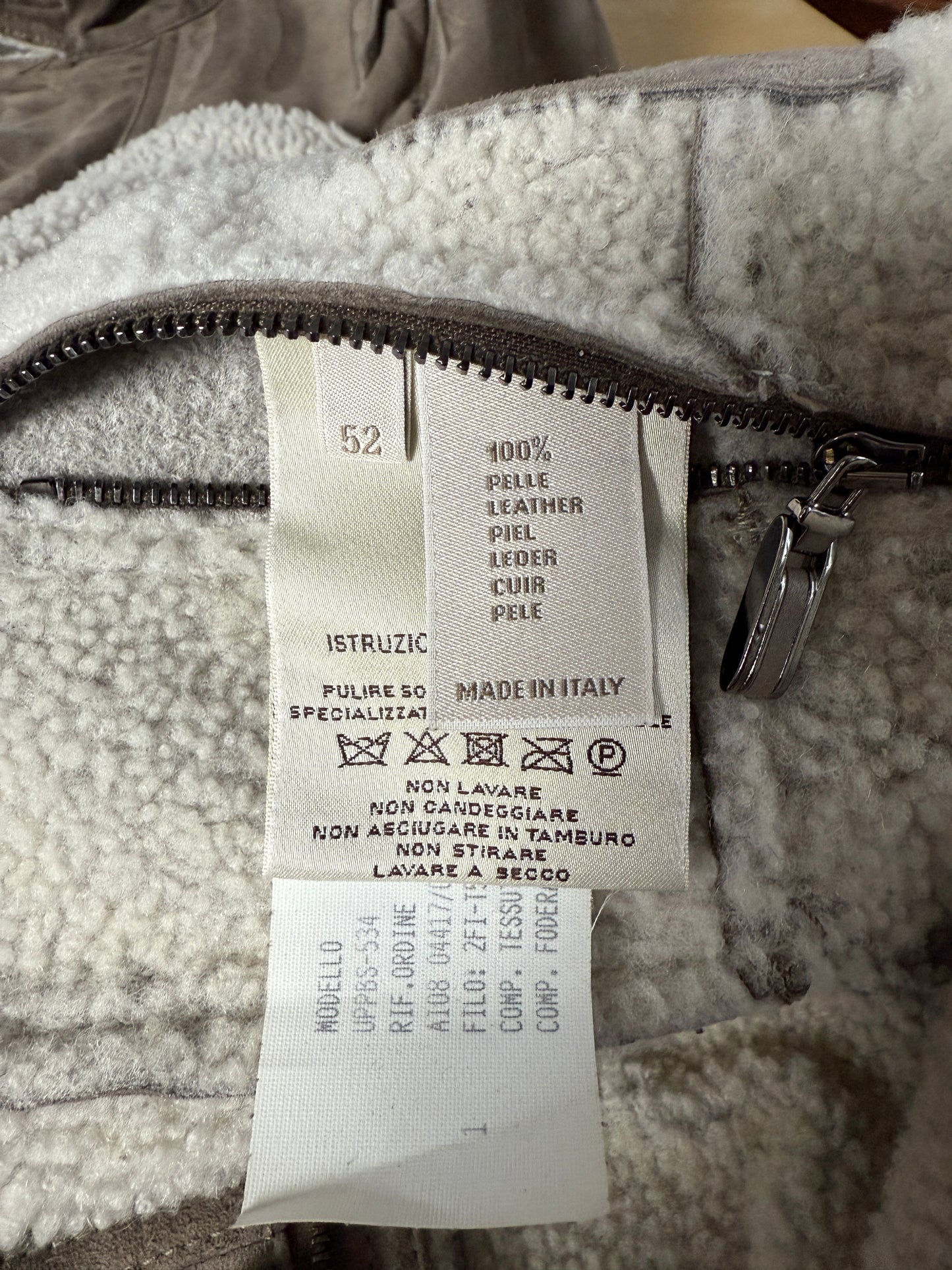 Cappotto shearling agnello Ermenegildo Zegna - tg. 46-48 (M)