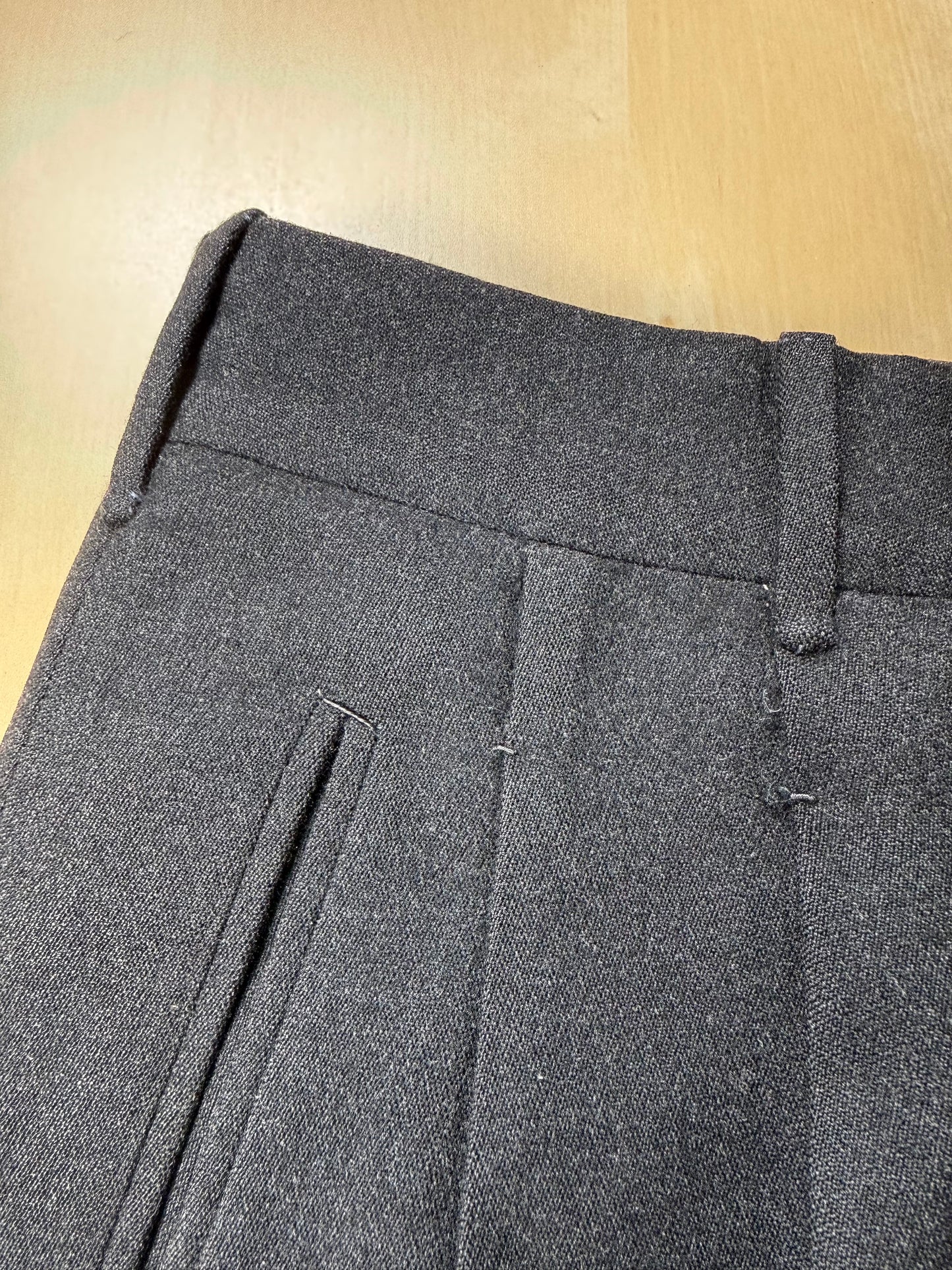 Completo anni ‘50/‘60 flanella antracite - tg. 46