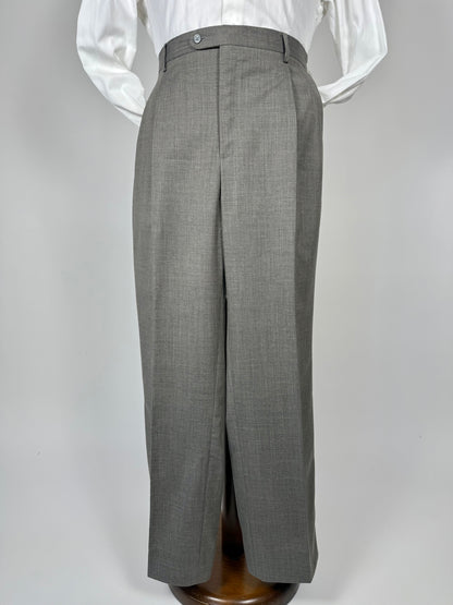 Pantaloni fresco lana grigio medio anni '80 - tg. 52/54