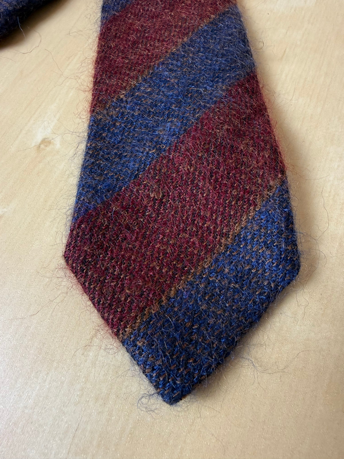 Cravatta Missoni mohair e lana a righe