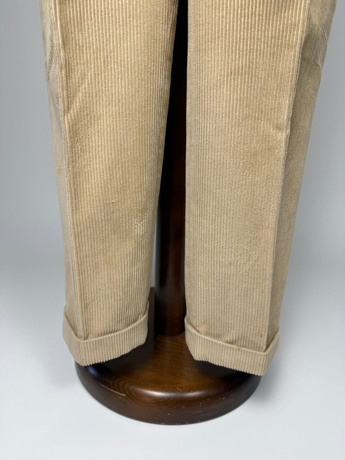 Pantaloni De Paz velluto a coste beige chiaro - tg. 50