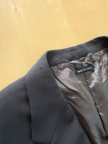 Completo Armani anni '90 fresco lana grigio petrolio - tg. 54
