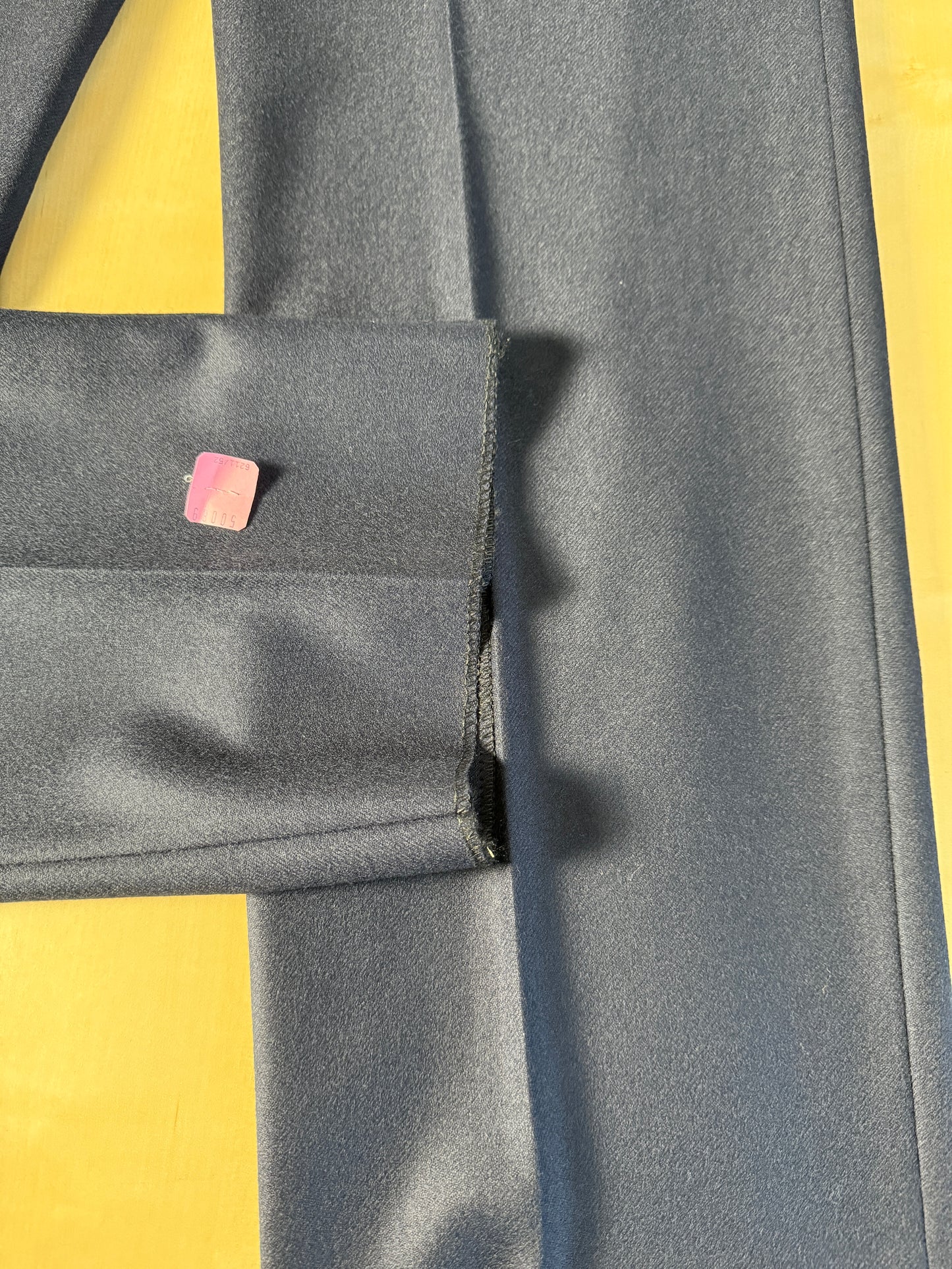 Pantalone anni ‘90 in flanella blu notte (NOS) - tg. 50