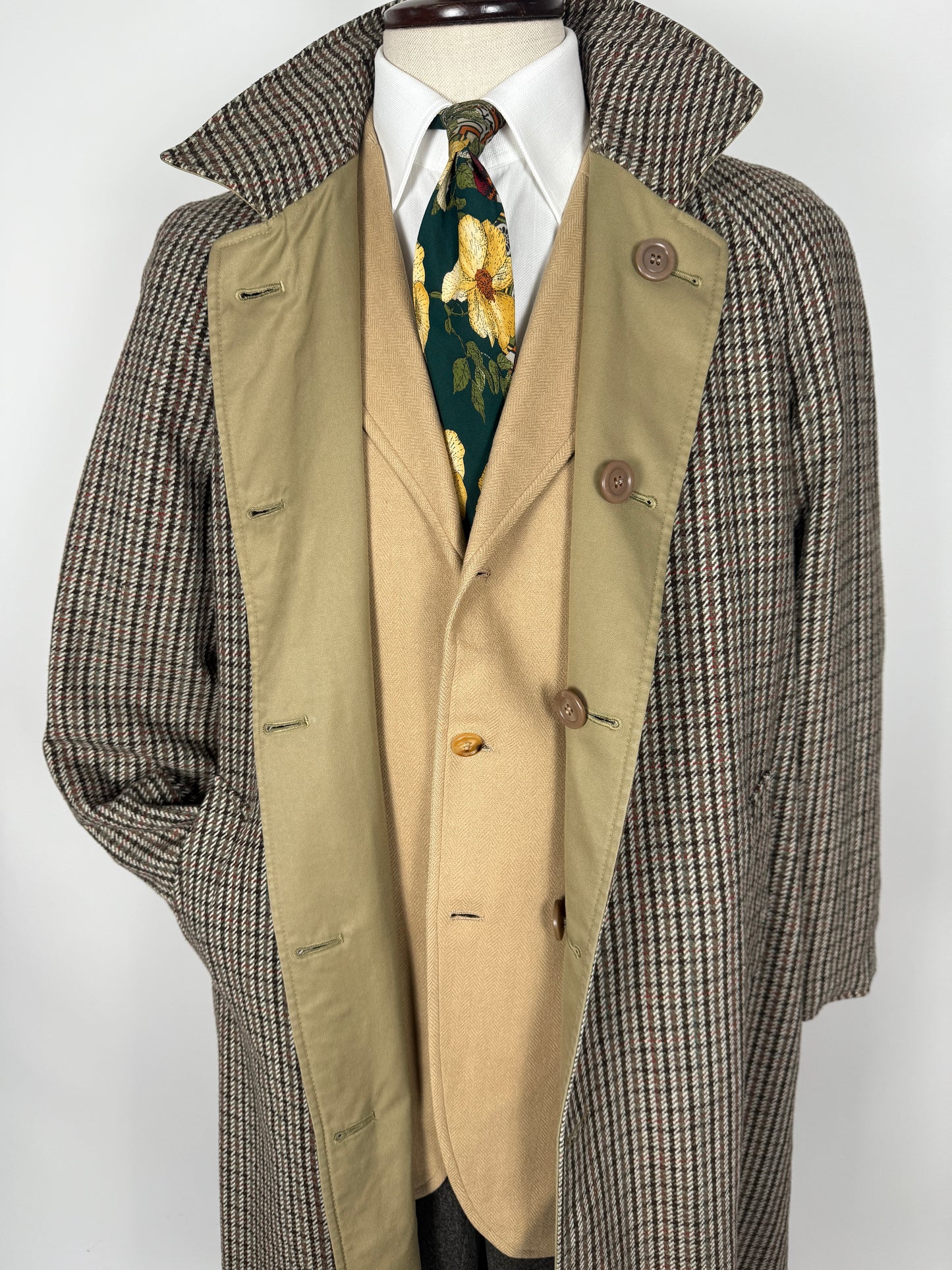 Soprabito reversibile cappotto + impermeabile anni ‘70/‘80 - tg. 46/50